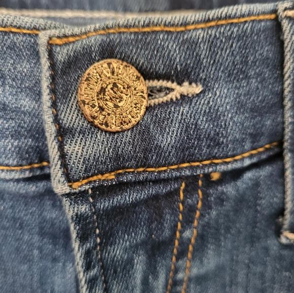 MOTHER The Insider Crop Step Fray Studded Size 26 Rough Stud Jeans - Picture 12 of 16